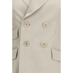 Max Mara Beige Wool Oves Aries Blazer