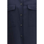 Max Mara Blue Wool Oves Aries Jacket