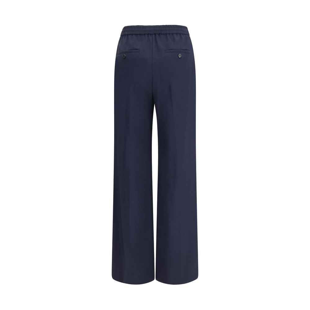 Max Mara Blue Wool Oves Aries Casual Pants