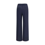 Max Mara Blue Wool Oves Aries Casual Pants