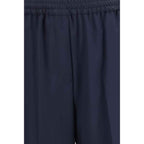 Max Mara Blue Wool Oves Aries Casual Pants
