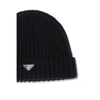 Prada Black Wool Oves Aries Beanie