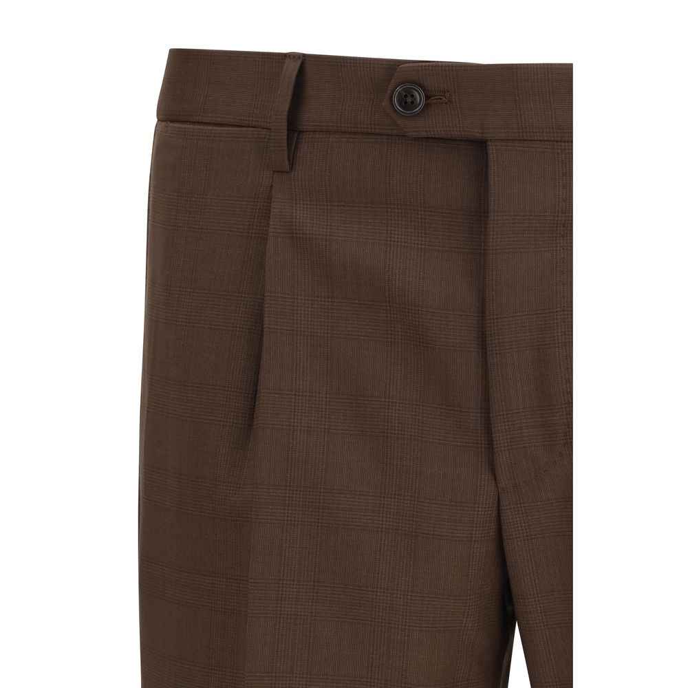 Tagliatore Brown Wool Oves Aries Two-Piece Suit