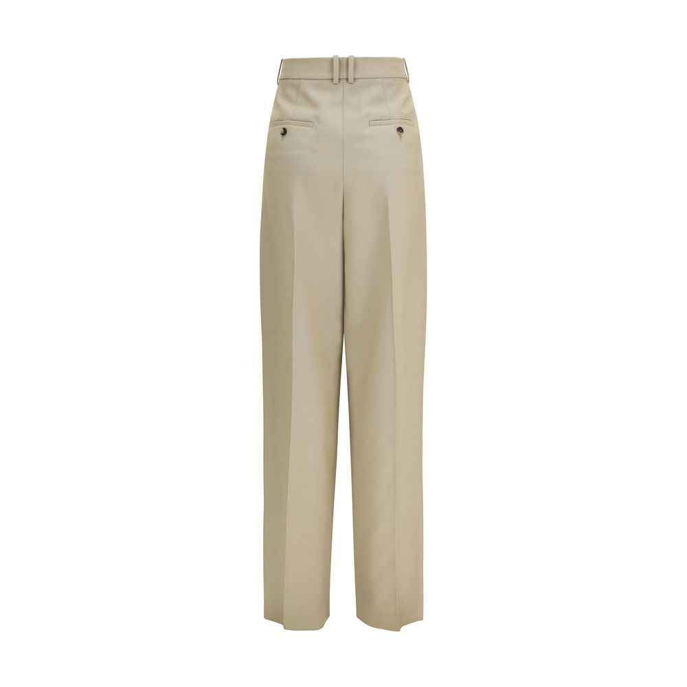 Saint Laurent Beige Wool Oves Aries Dress Pants