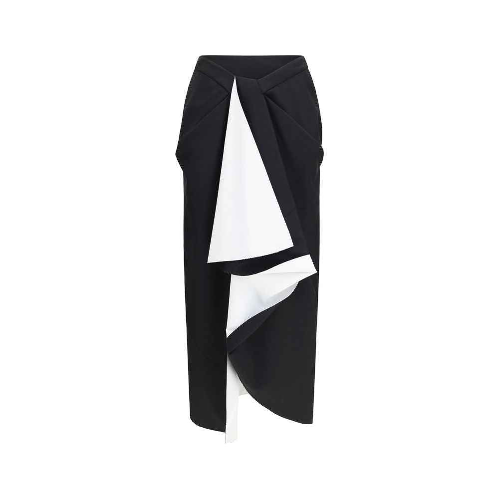 Givenchy Black Wool Oves Aries Midi Skirt