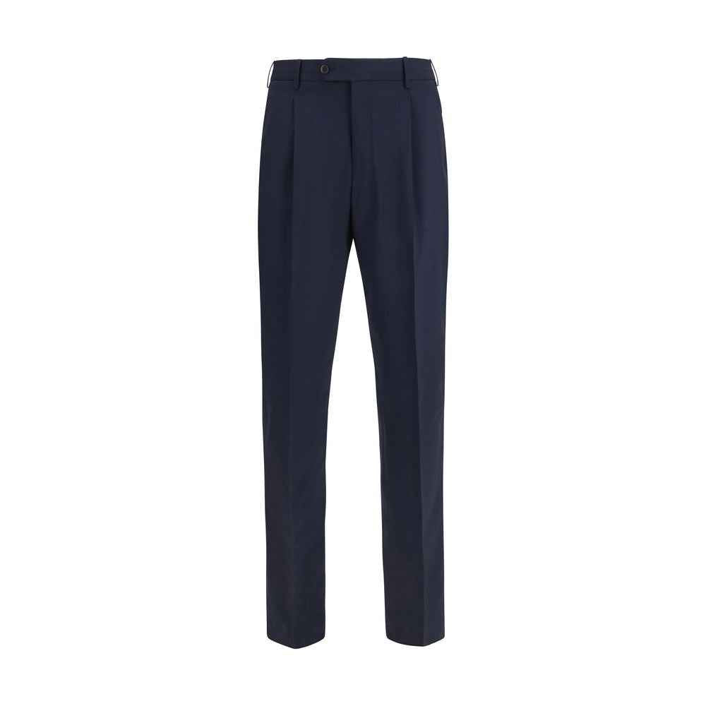 PT Torino Blue Wool Oves Aries Casual Pants