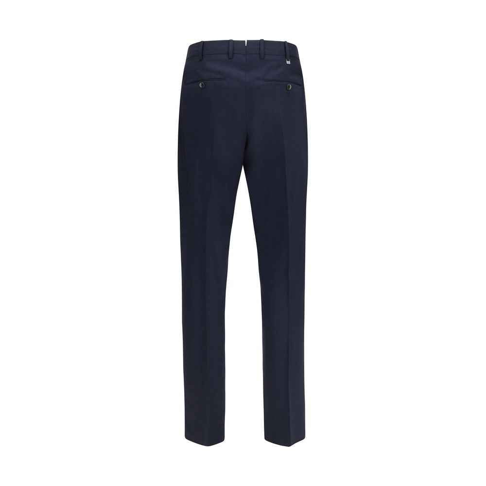 PT Torino Blue Wool Oves Aries Casual Pants