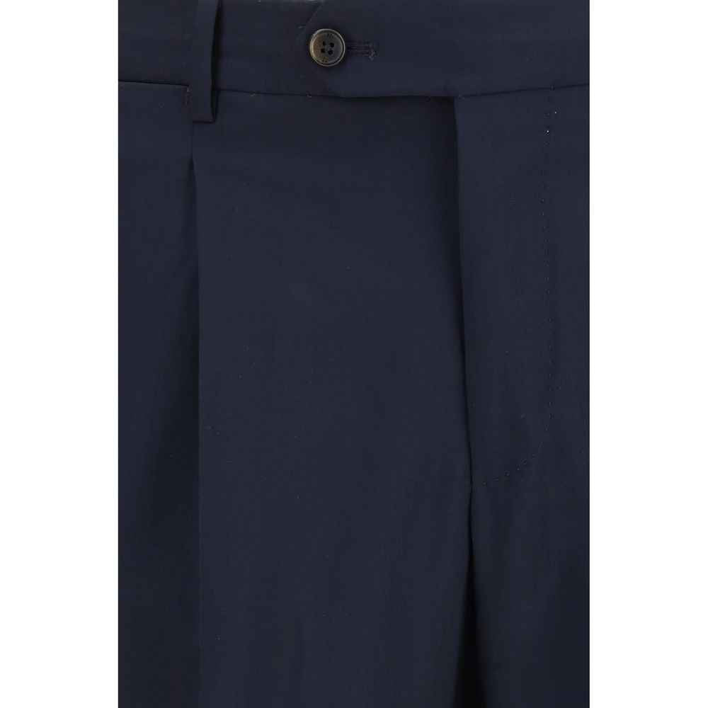 PT Torino Blue Wool Oves Aries Casual Pants