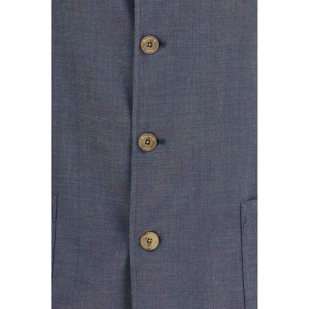 Finamore Gray Wool Oves Aries Jacket