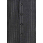 Dolce & Gabbana Gray Wool Oves Aries Dress Shirt