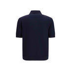 Balmain Blue Wool Oves Aries Polo Shirt