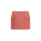 Balmain Multicolor Wool Oves Aries Mini Skirt