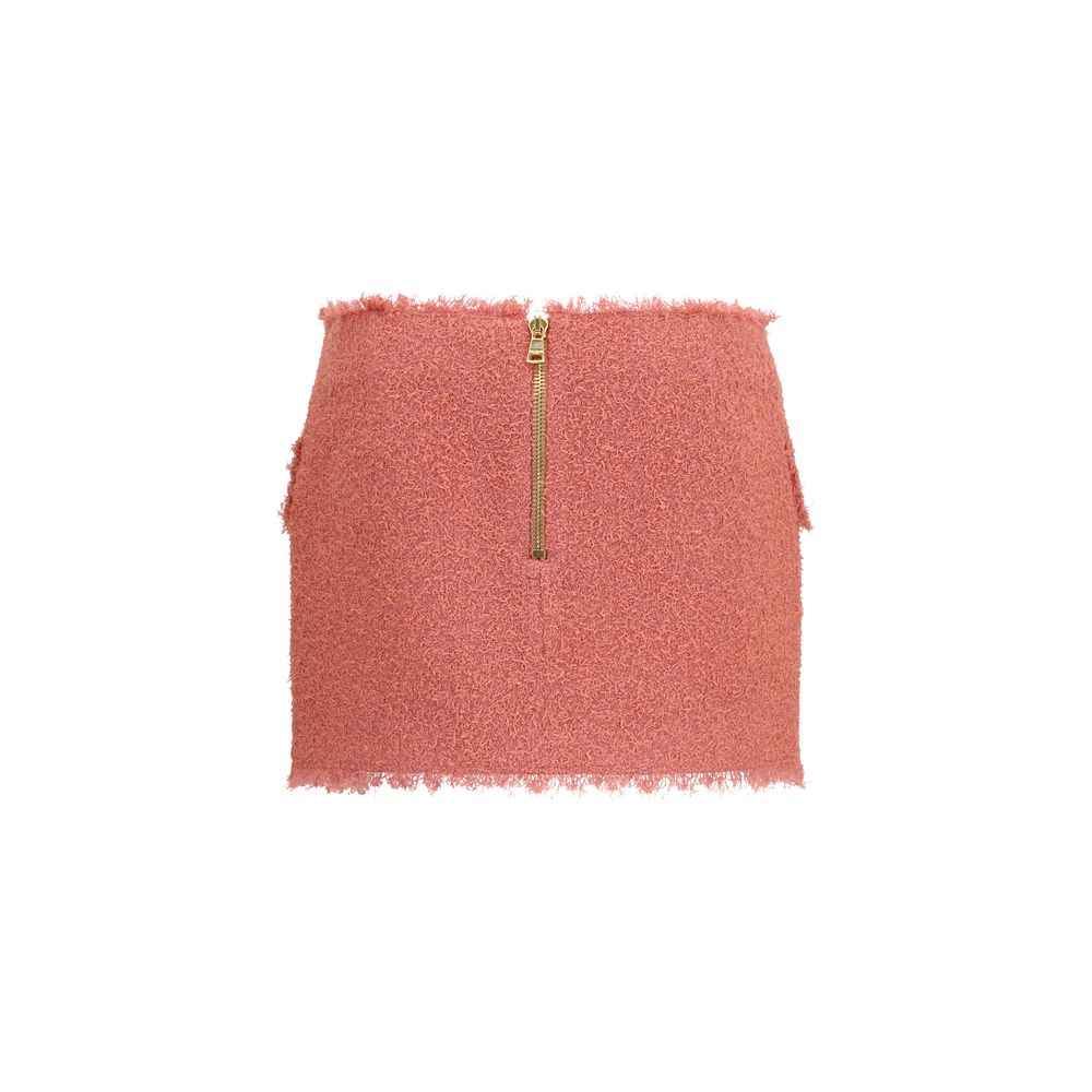 Balmain Multicolor Wool Oves Aries Mini Skirt