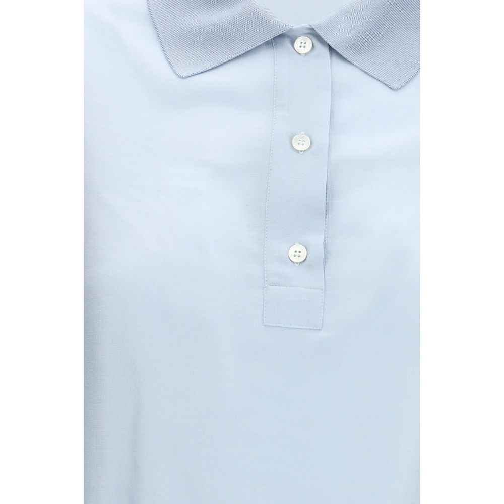 Jacob Cohen Blue Wool Oves Aries Shortsleeve Shirt