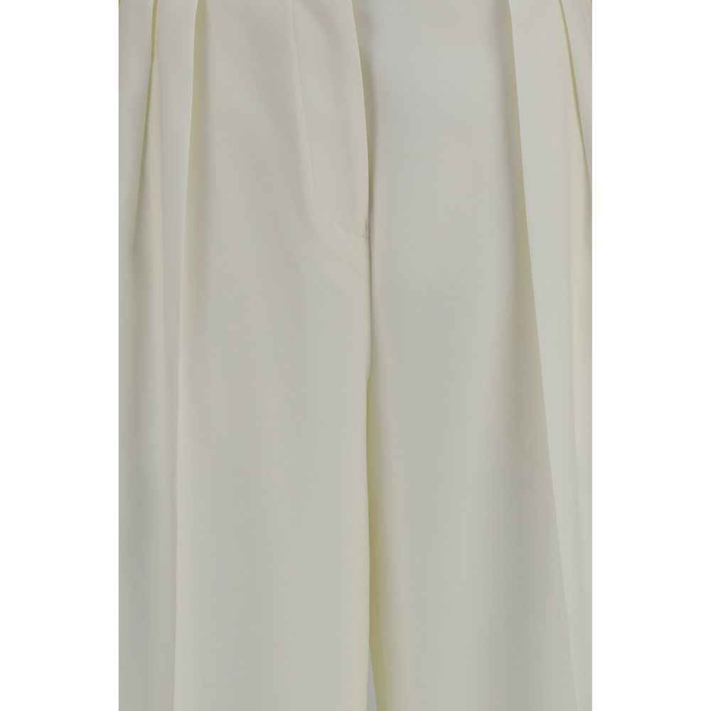 Calvin Klein White Wool Oves Aries Casual Pants