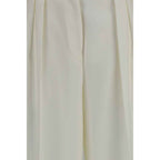 Calvin Klein White Wool Oves Aries Casual Pants