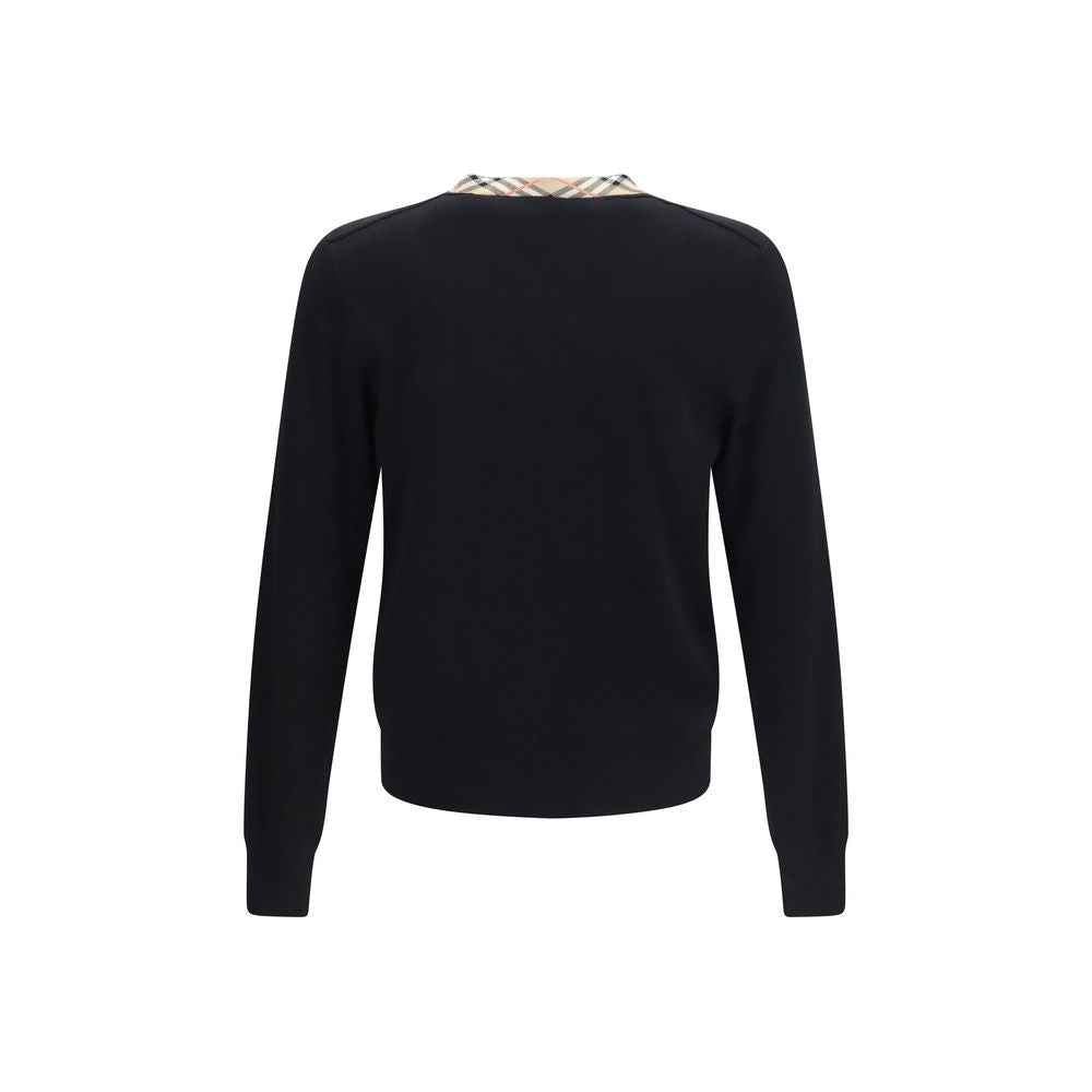 Burberry Black Wool Oves Aries Sweatshirt