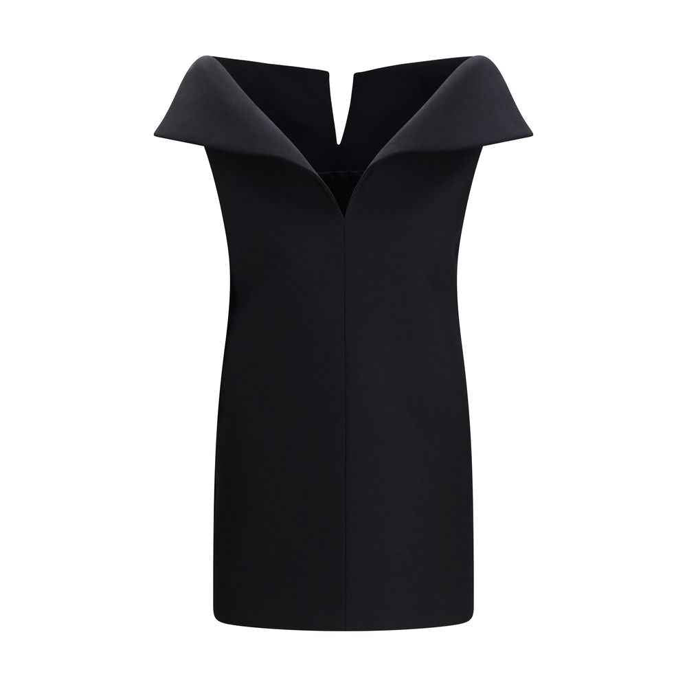 Balenciaga Black Wool Oves Aries Cocktail Dress