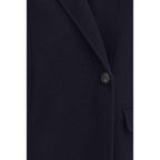 Brunello Cucinelli Blue Wool Oves Aries Full-Length Jacket