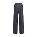 Miu Miu Gray Wool Oves Aries Dress Pants