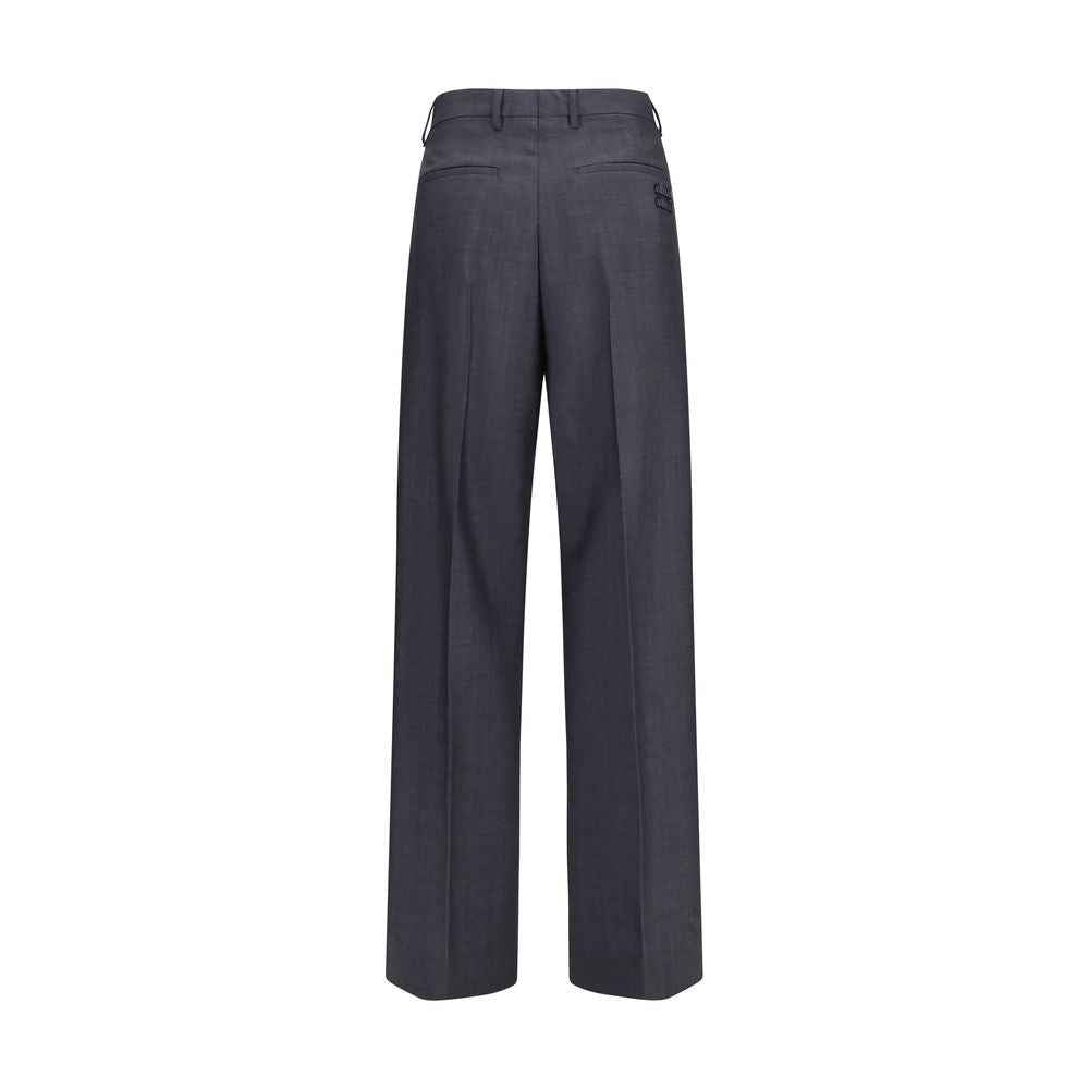 Miu Miu Gray Wool Oves Aries Dress Pants