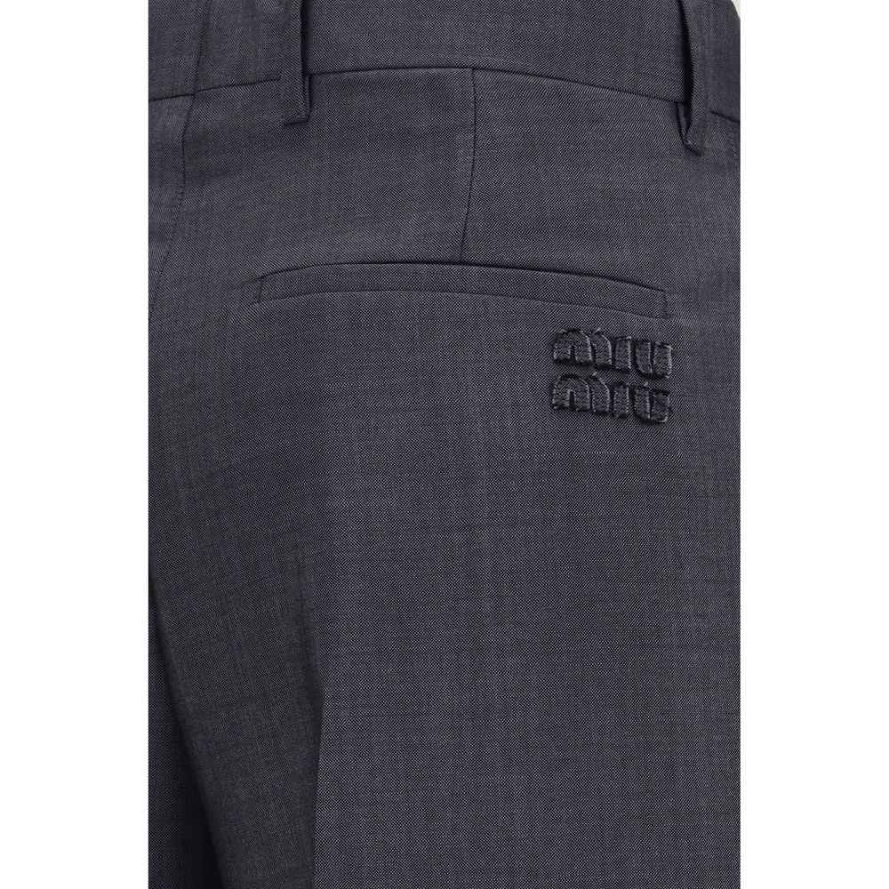 Miu Miu Gray Wool Oves Aries Dress Pants