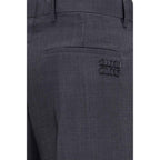 Miu Miu Gray Wool Oves Aries Dress Pants