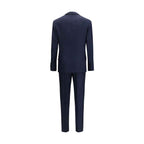 Brunello Cucinelli Blue Wool Oves Aries Two-Piece Suit