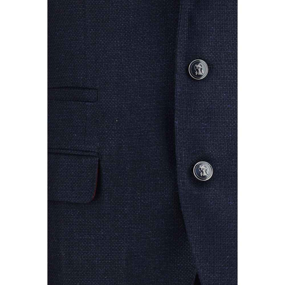 Brunello Cucinelli Blue Wool Oves Aries Two-Piece Suit