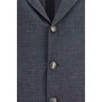 Brunello Cucinelli Gray Wool Oves Aries Blazer