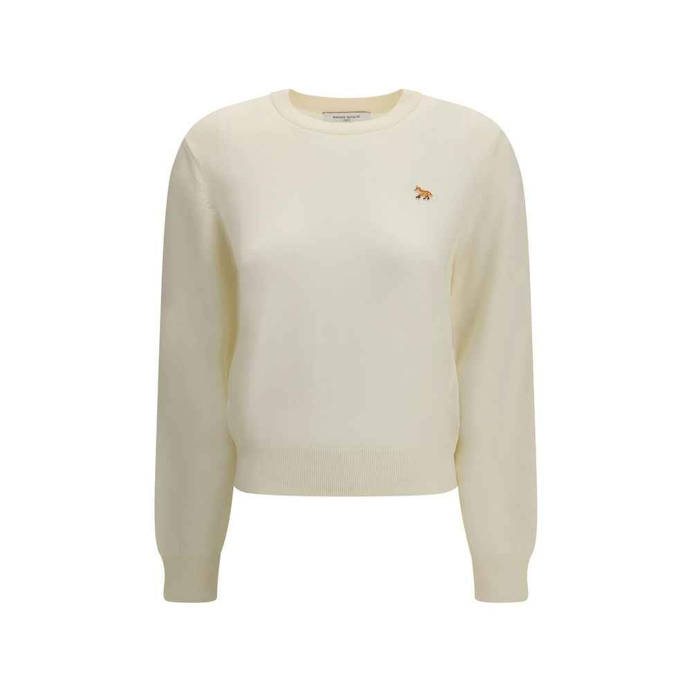 Maison Kitsuné Beige Wool Oves Aries Sweatshirt