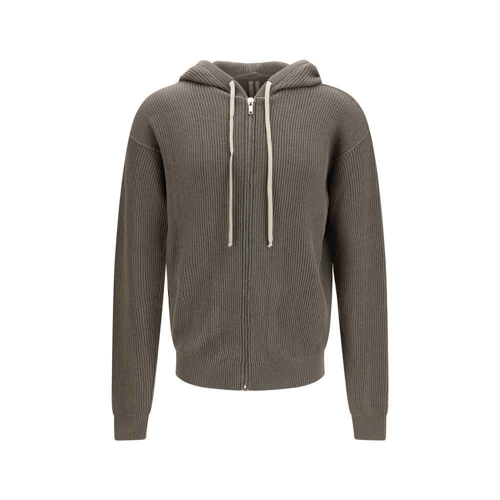 Rick Owens Gray Wool Oves Aries Hoodie