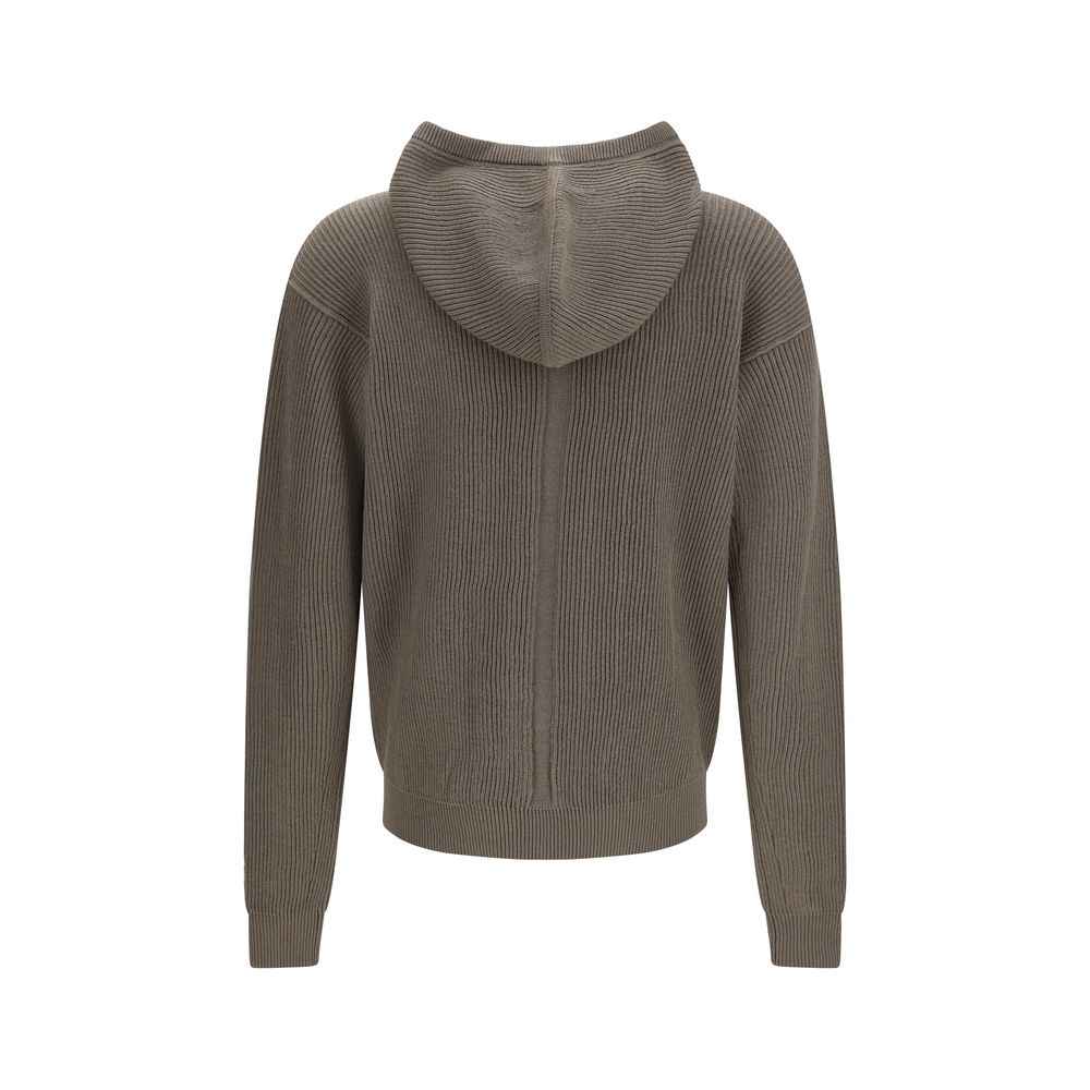 Rick Owens Gray Wool Oves Aries Hoodie