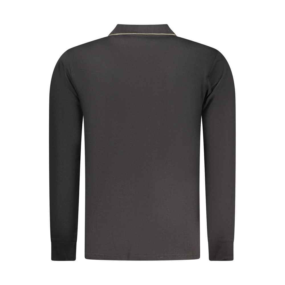 Coveri Moving Black Cotton Mens Polo Shirt