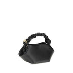 Ganni Black Recycled Leather Shoulder Bag