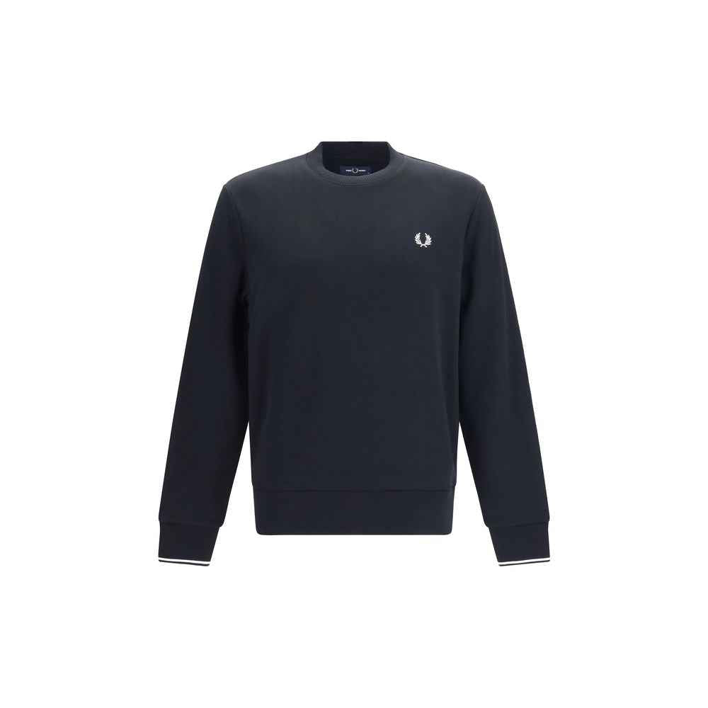 Fred Perry Black Cotton Sweatshirt