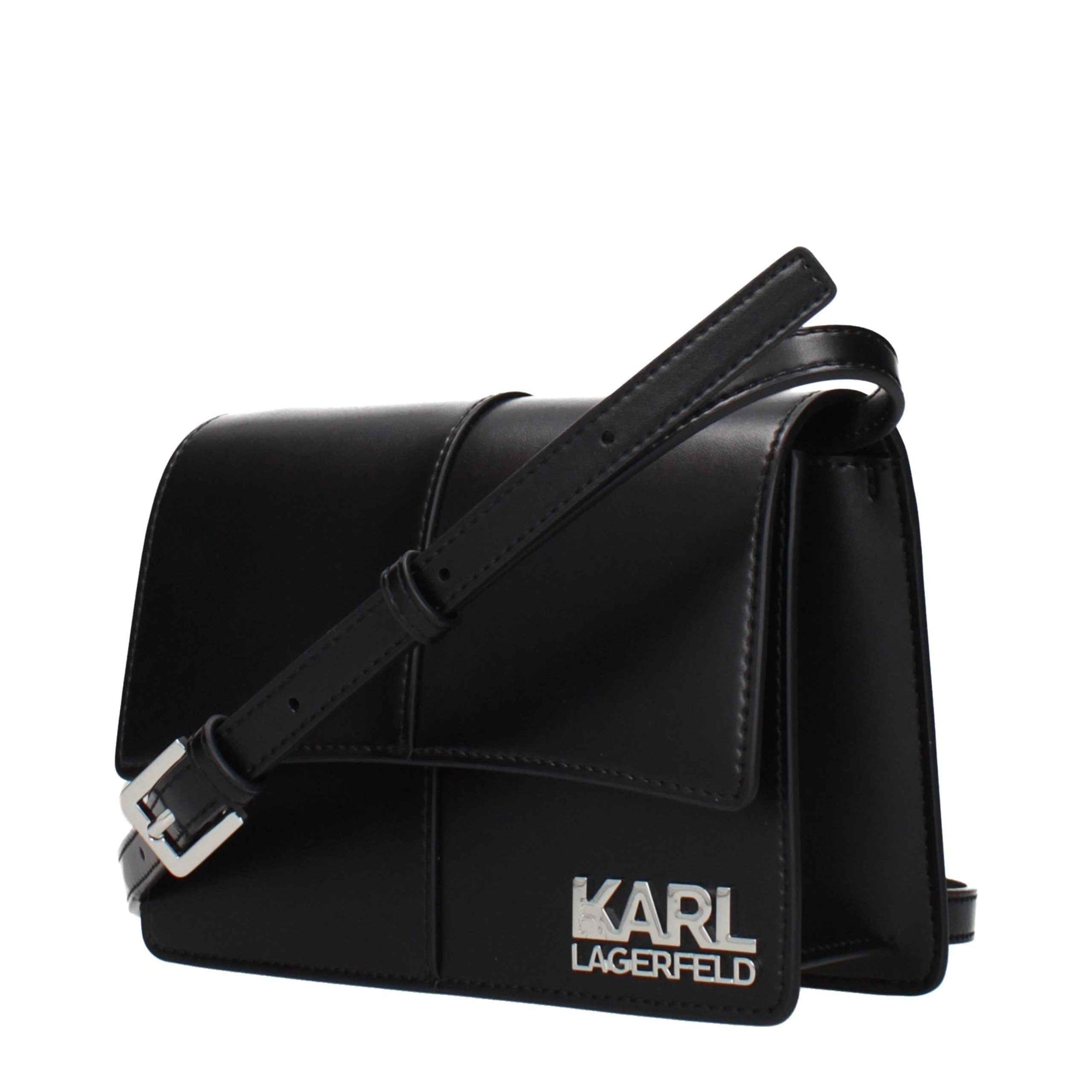 Karl Lagerfeld Black Polyethylene Crossbody Bag