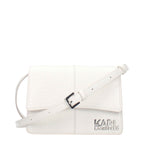 Karl Lagerfeld White Polyethylene Crossbody Bag