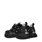 Versace Black Fabric Sneakers