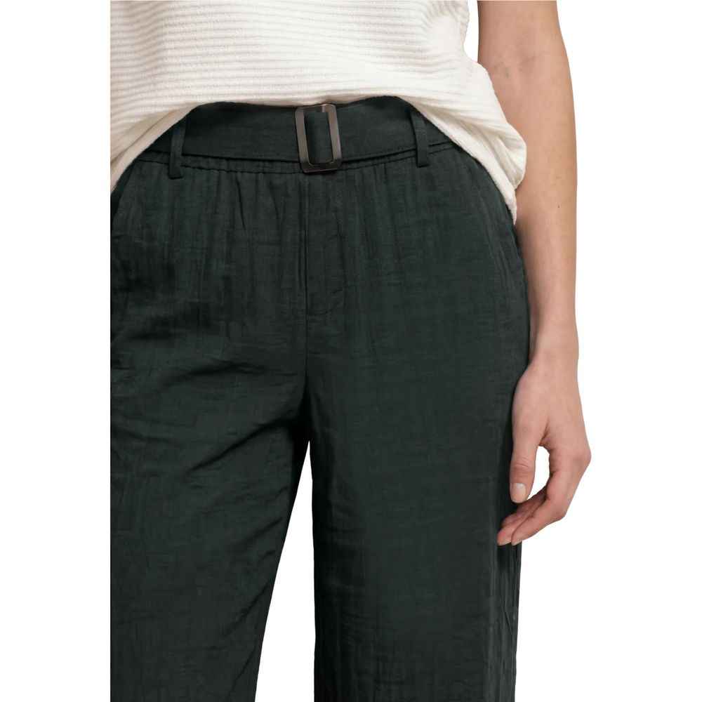 Street One Black Viscose Casual Pants