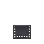 Valentino Garavani Black Calf Leather Bos Taurus Wallet