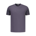 Coveri Moving Blue Cotton Men's T-Shirt