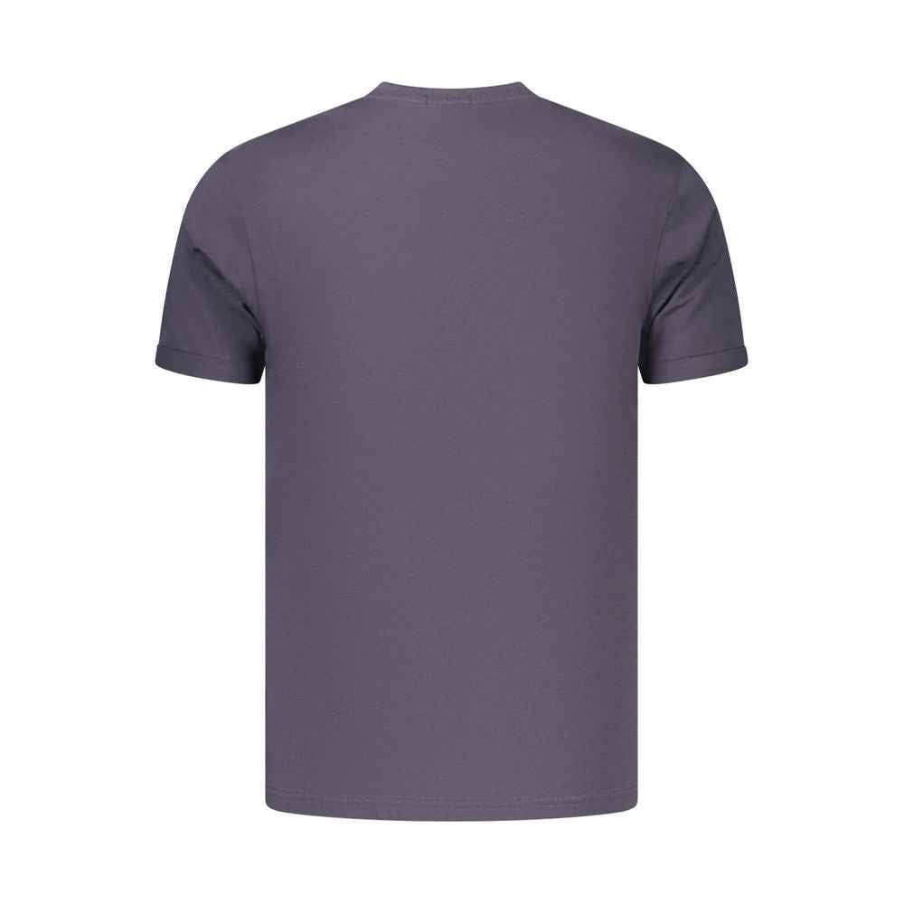 Coveri Moving Blue Cotton Men's T-Shirt