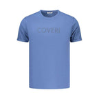 Coveri Moving Blue Cotton Men's T-Shirt