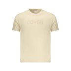 Coveri Moving Beige Cotton Mens T-Shirt