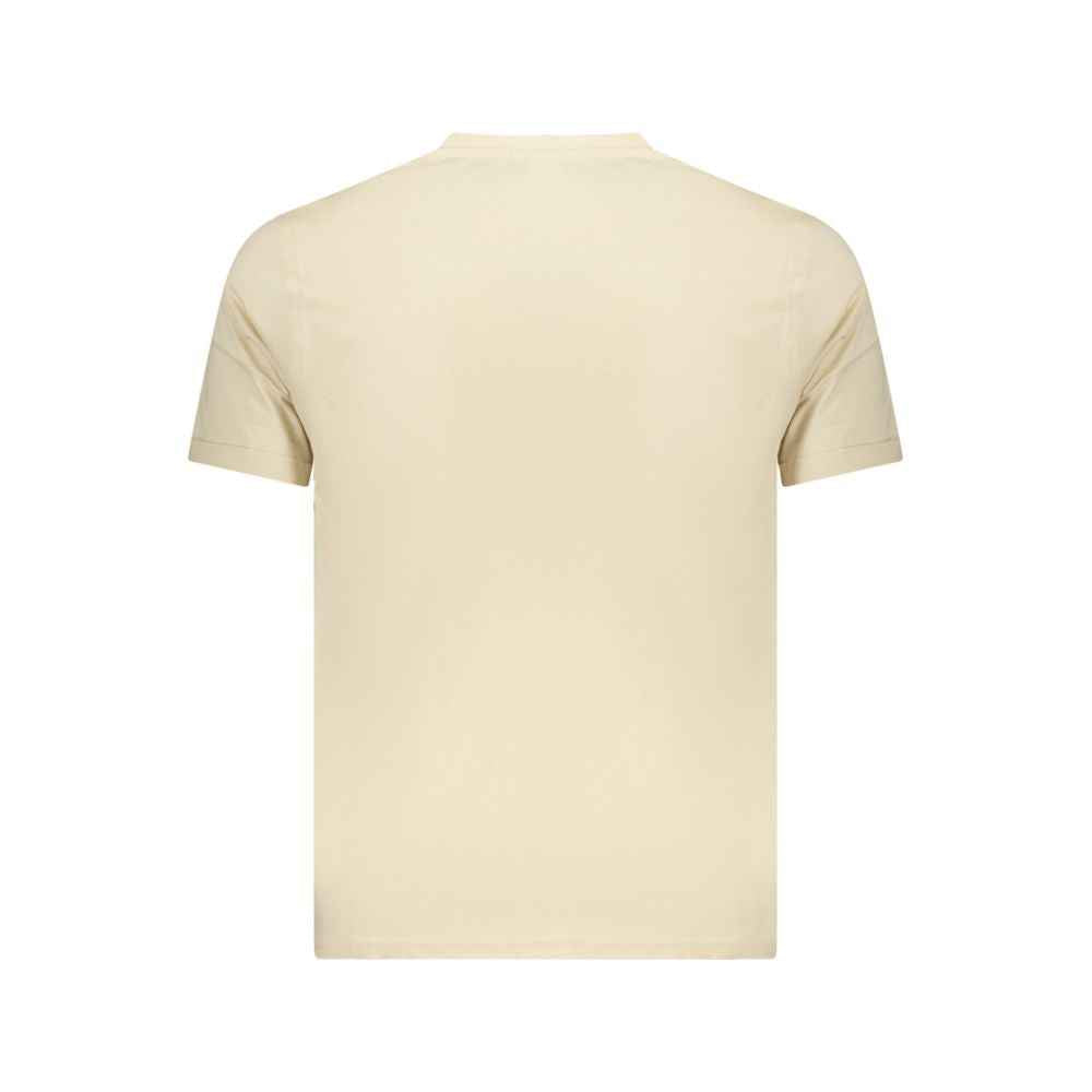 Coveri Moving Beige Cotton Mens T-Shirt