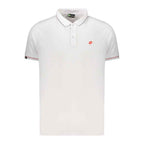 Lotto White Polyester Men's Polo Shirt