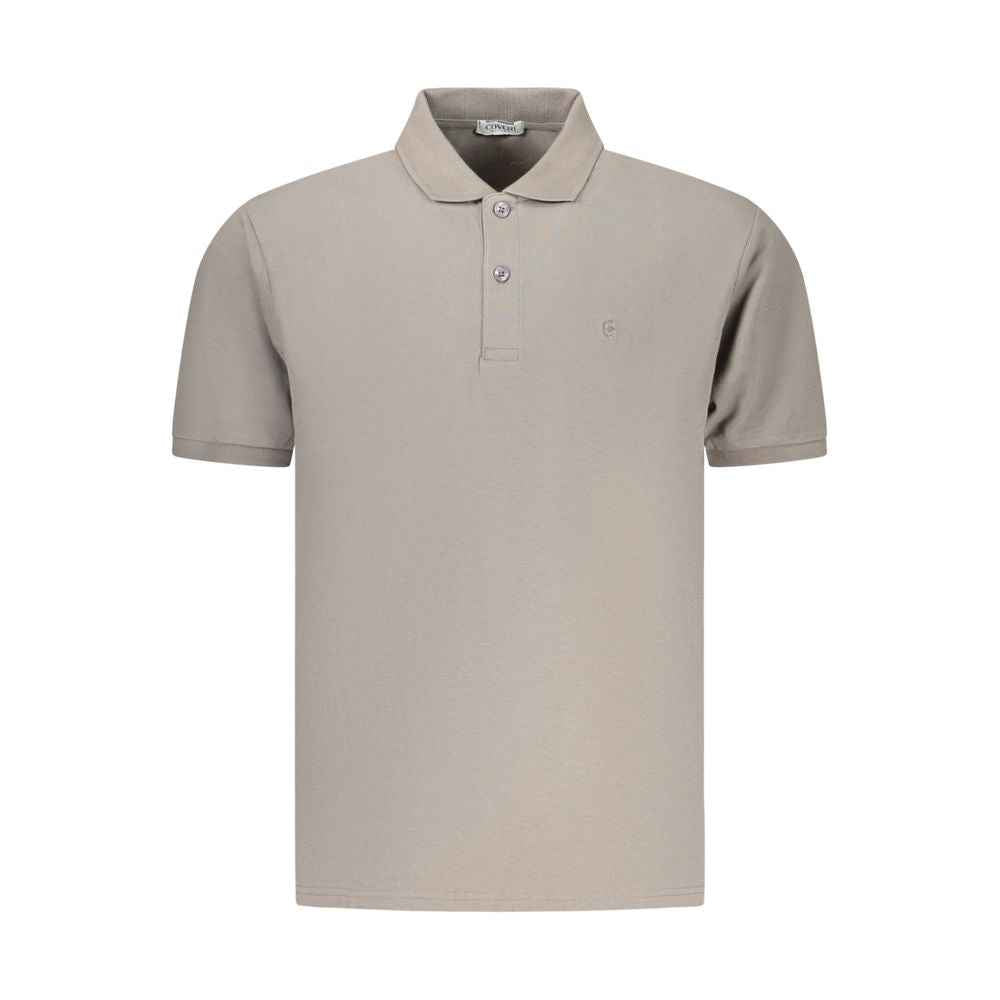 Coveri Moving Gray Cotton Men's Polo Shirt