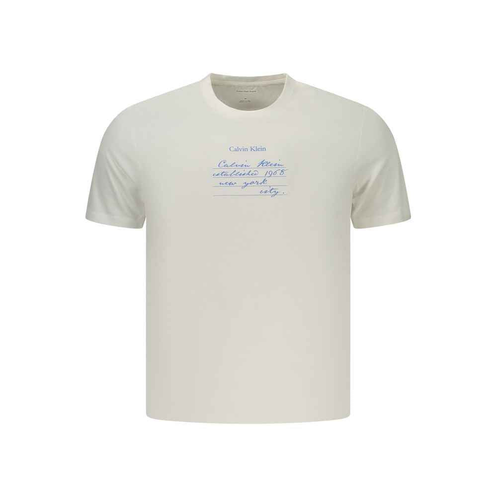 Calvin Klein White Cotton Men's T-Shirt
