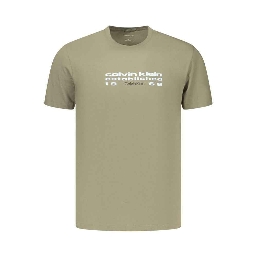 Calvin Klein Green Cotton Men's T-Shirt